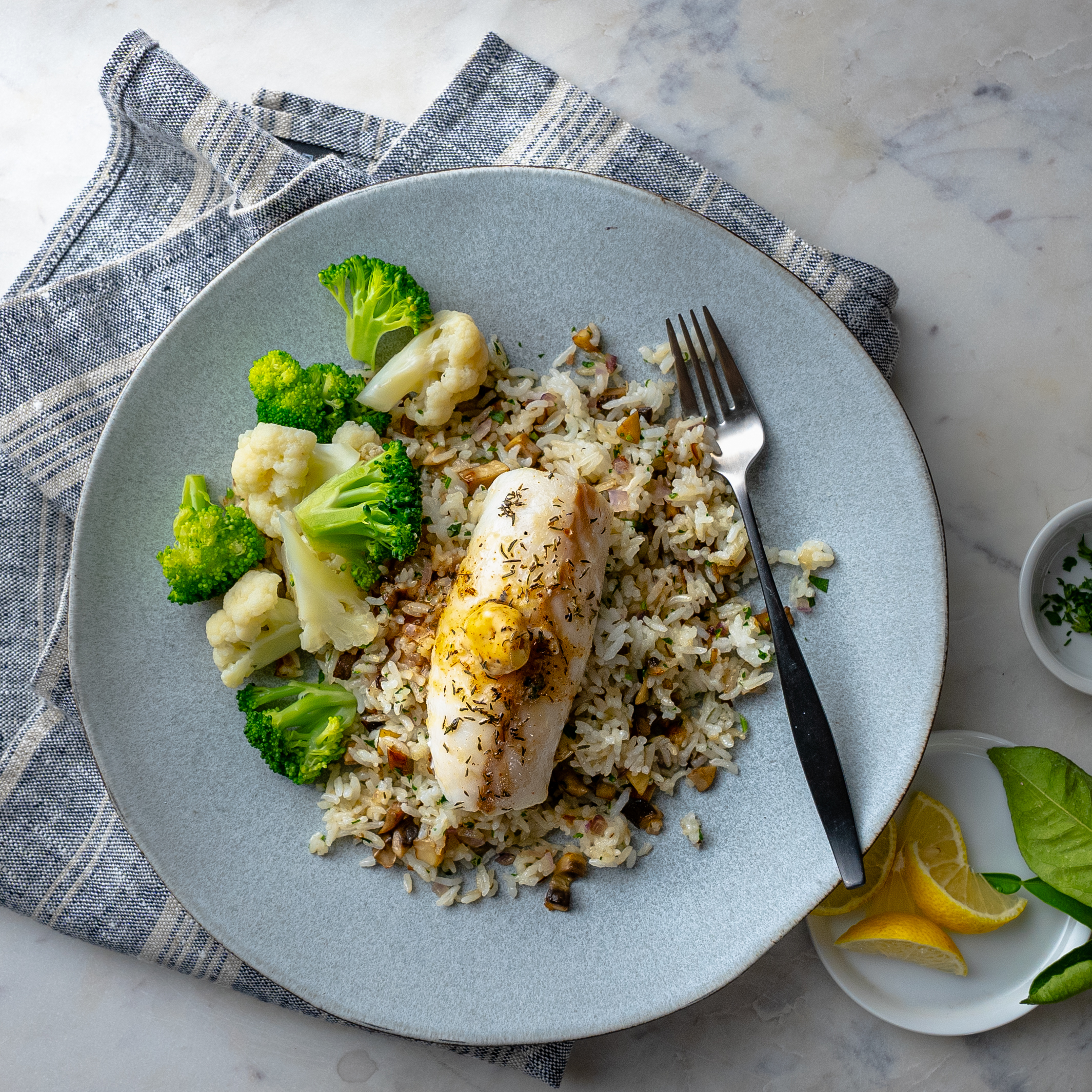 Baked Cod with Compound Cajun Butter